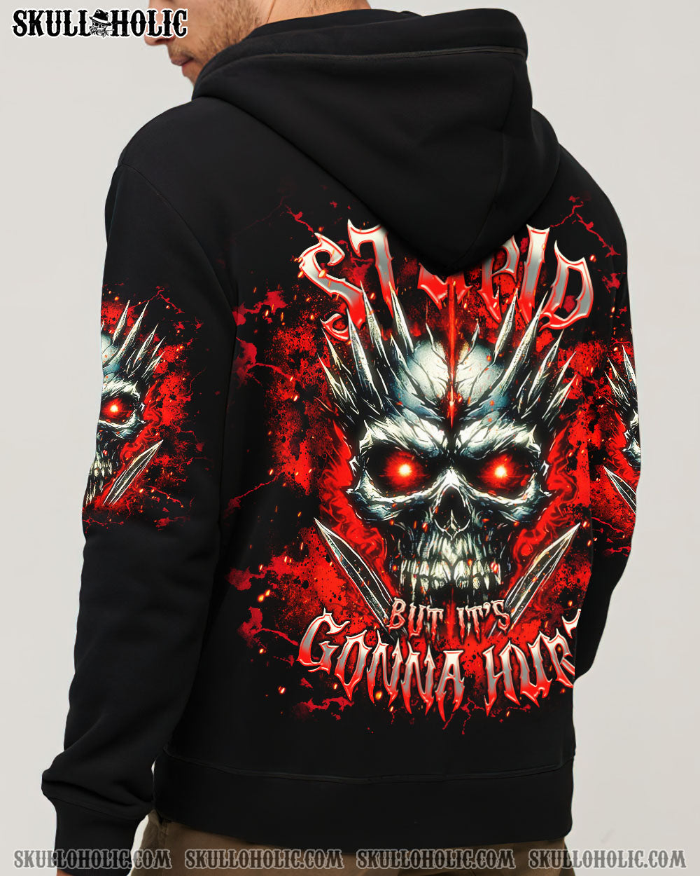 BLISSCORNERS I CAN FIX STUPID BUT IT'S GONNA HURT SKULL ALL OVER PRINT