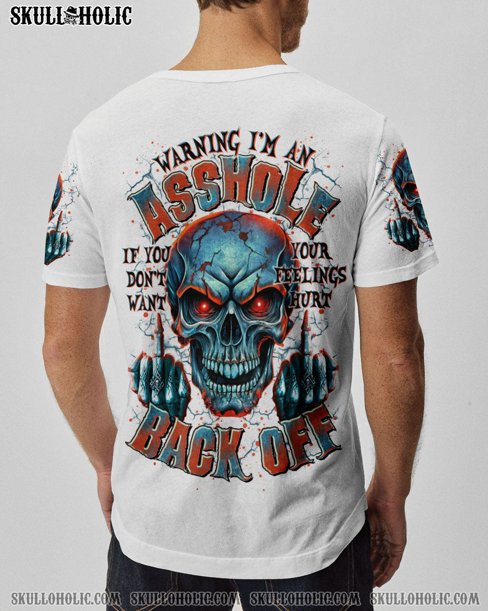 BLISSCORNERS WARNING I'M AN A SKULL ALL OVER PRINT -  TLTR0206251