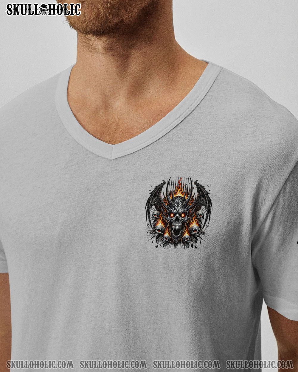 BLISSCORNERS ONE DAY I'M GONNA JUST SAY DEMON SKULL WINGS ALL OVER PRINT