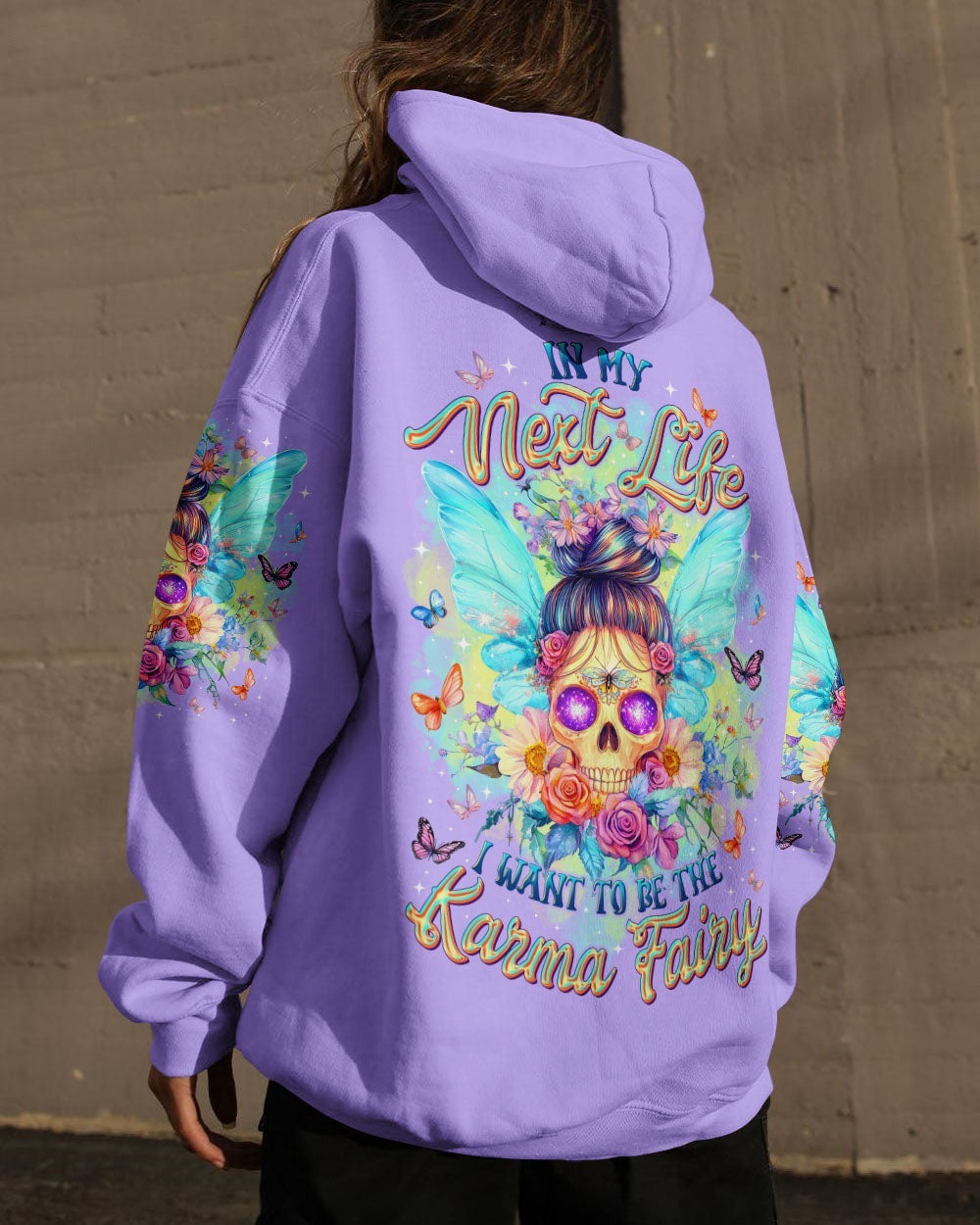BLISSCORNERS OH I PISS YOU OFF SKULL MESSY BUN ALL OVER PRINT