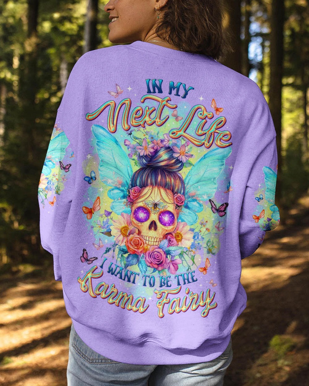 BLISSCORNERS OH I PISS YOU OFF SKULL MESSY BUN ALL OVER PRINT