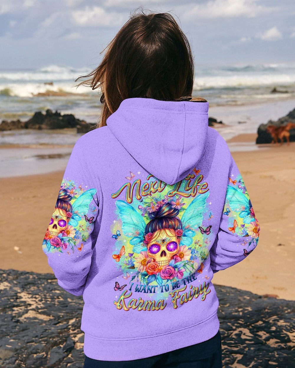 BLISSCORNERS OH I PISS YOU OFF SKULL MESSY BUN ALL OVER PRINT