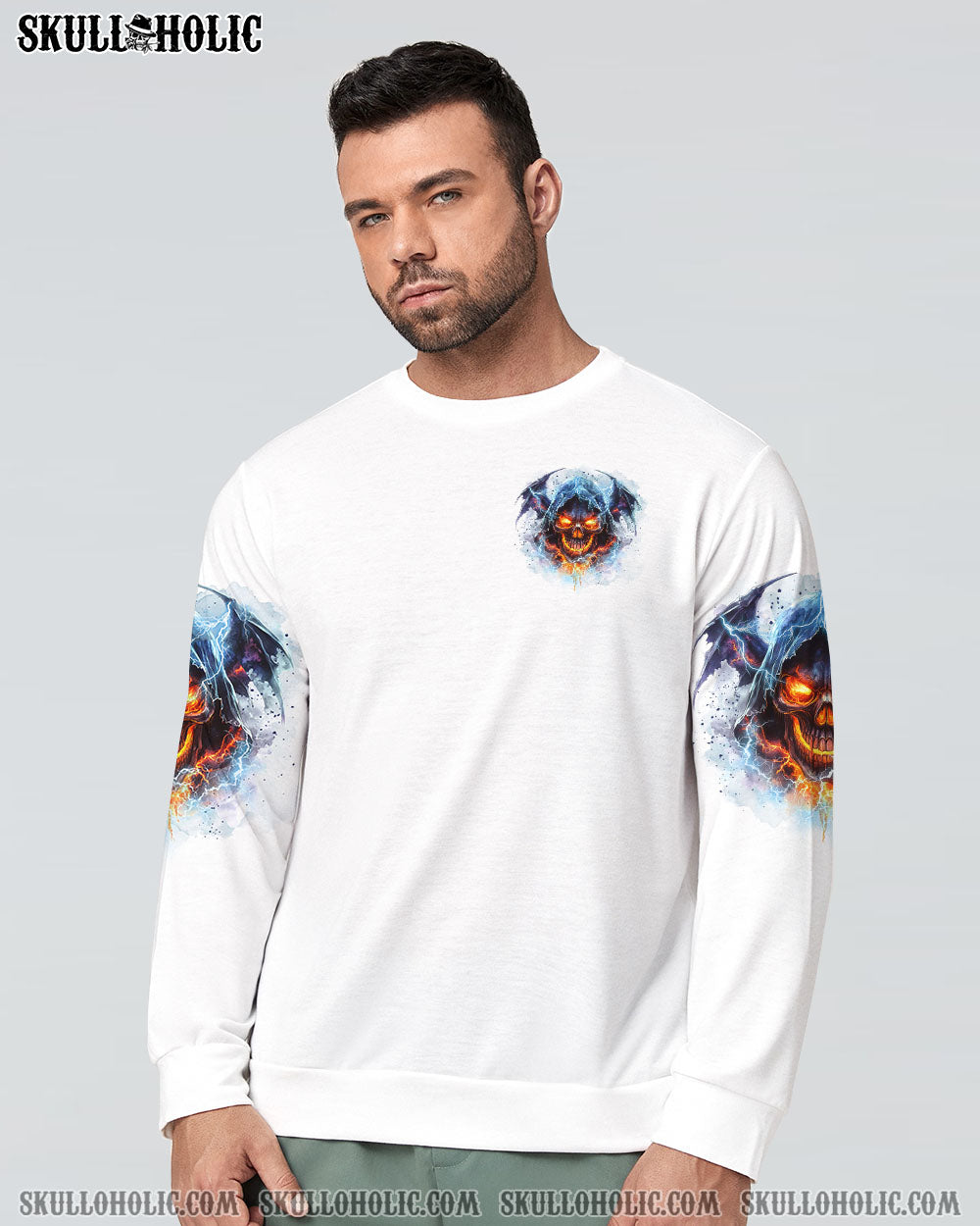 BLISSCORNERS ONE DAY I'M GONNA JUST SAY SKULL ALL OVER PRINT