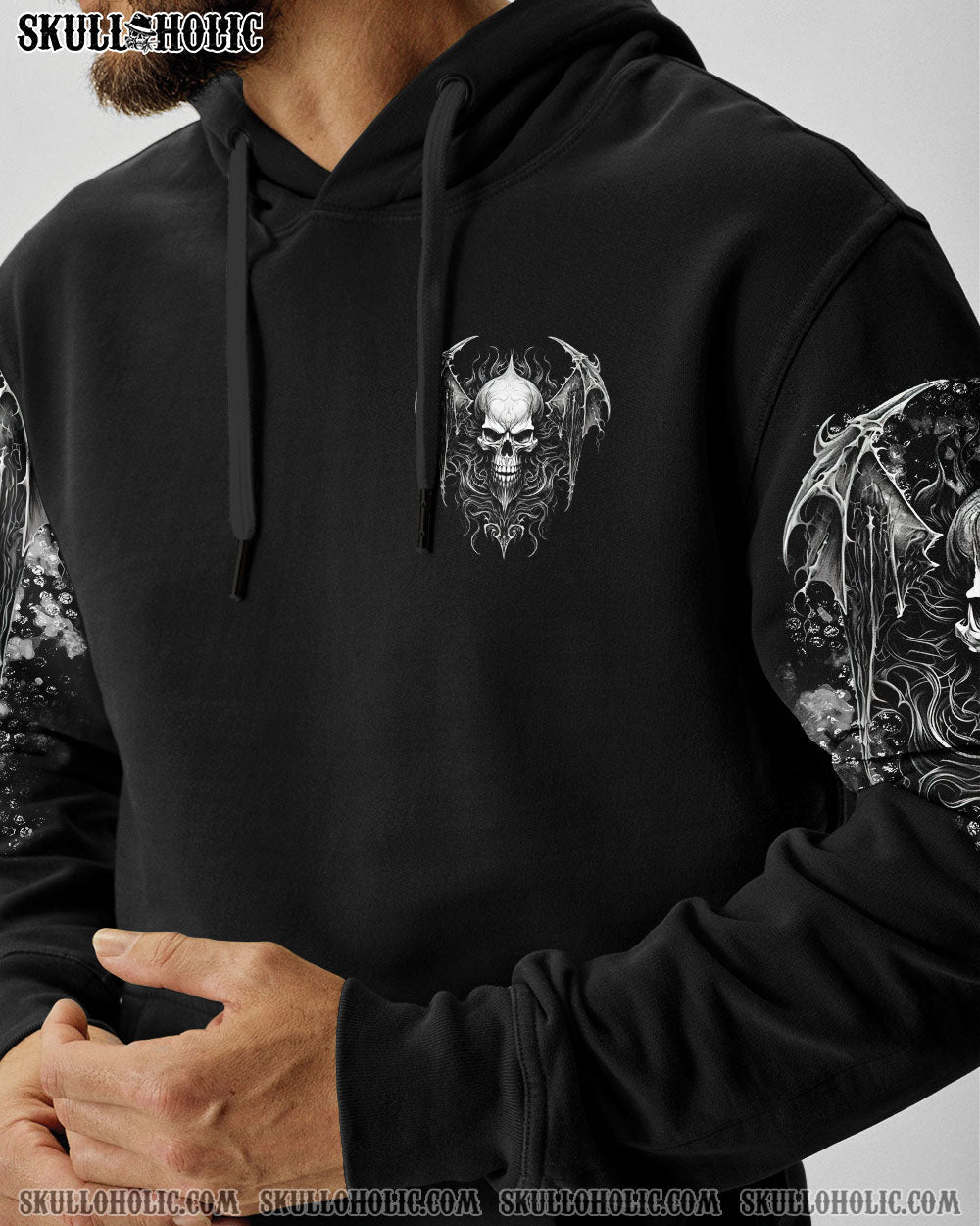 BLISSCORNERS I DON'T RUN FROM MY DEMONS SKULL ALL OVER PRINT