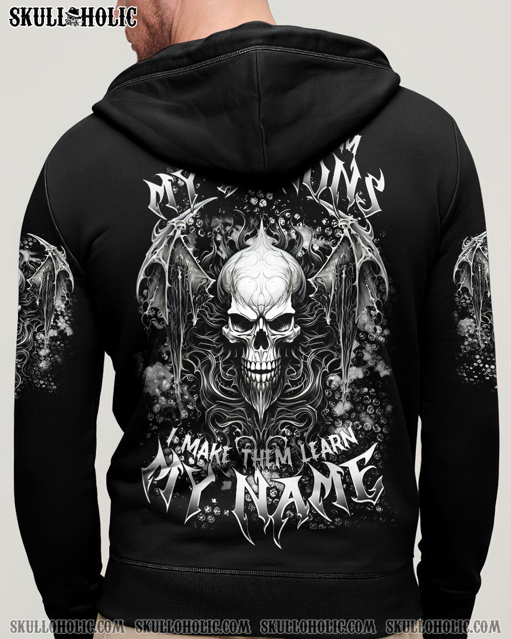 BLISSCORNERS I DON'T RUN FROM MY DEMONS SKULL ALL OVER PRINT
