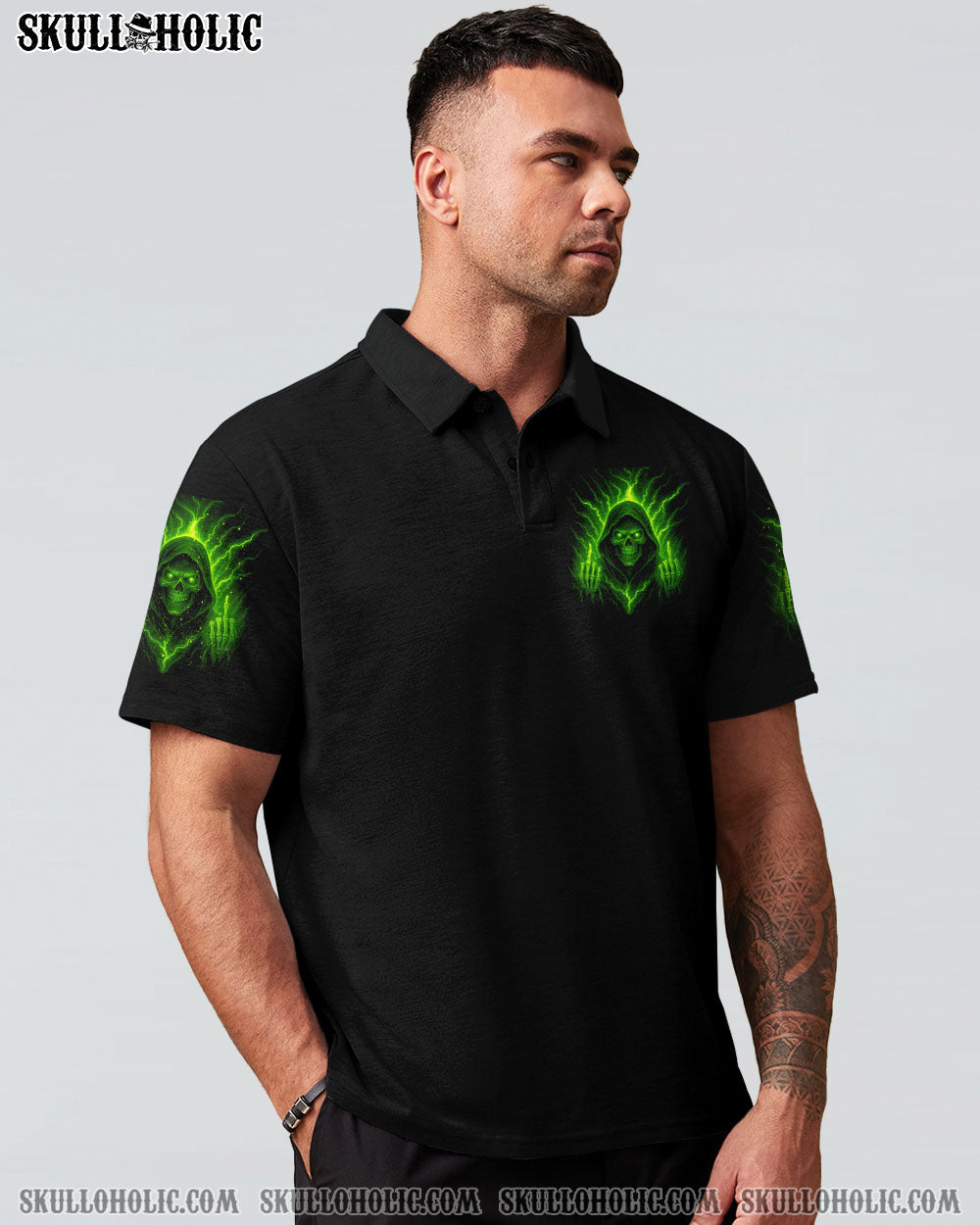 BLISSCORNERS I AM WHO I AM REAPER SKULL ALL OVER PRINT