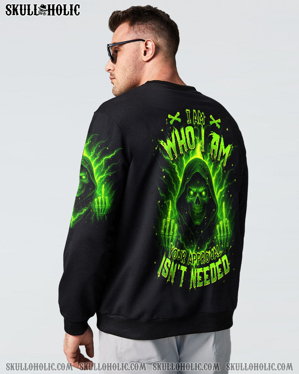 BLISSCORNERS I AM WHO I AM REAPER SKULL ALL OVER PRINT