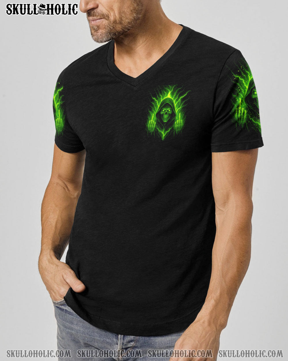 BLISSCORNERS I AM WHO I AM REAPER SKULL ALL OVER PRINT