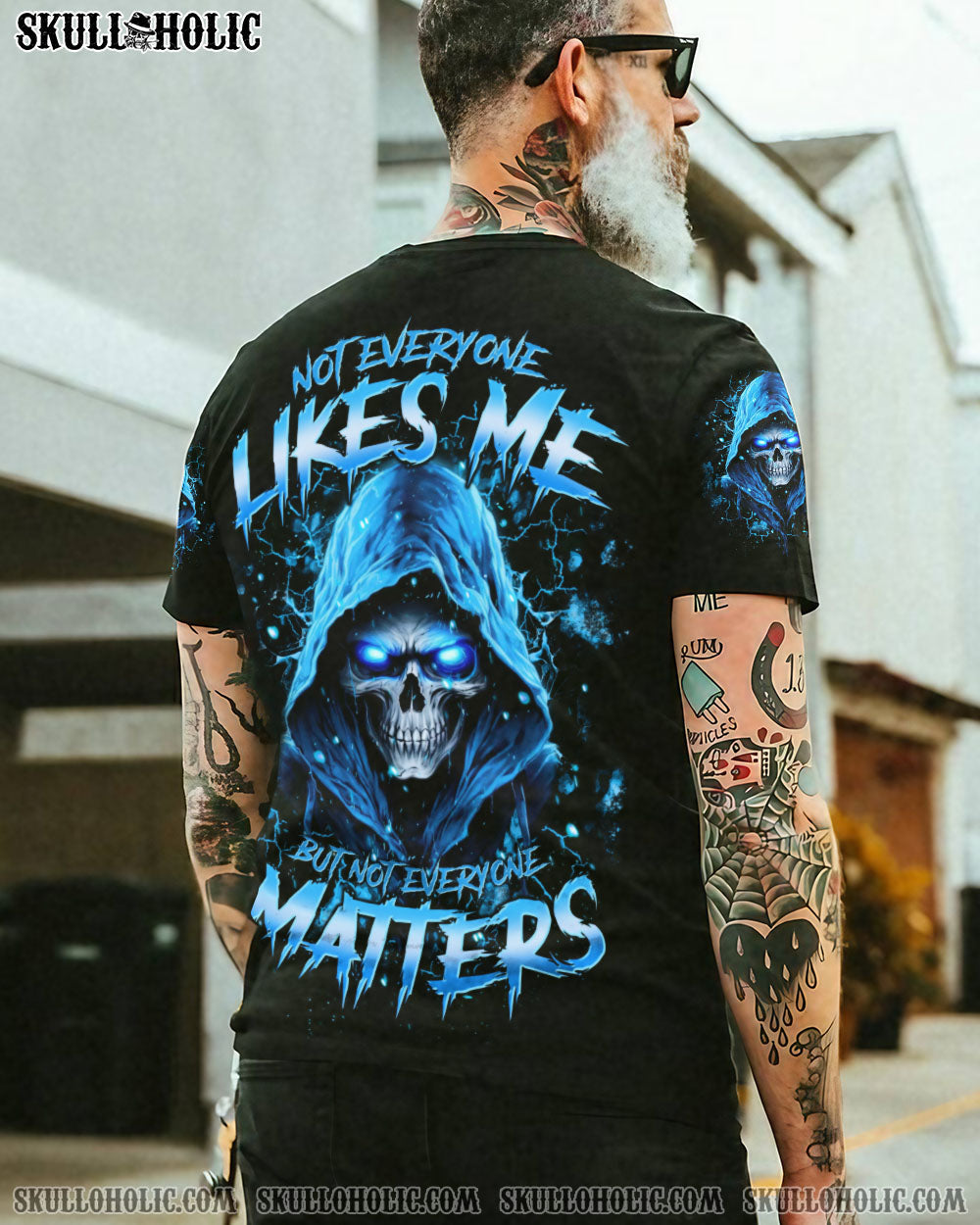 BLISSCORNERS NOT EVERYONE LIKES ME SKULL REAPER ALL OVER PRINT