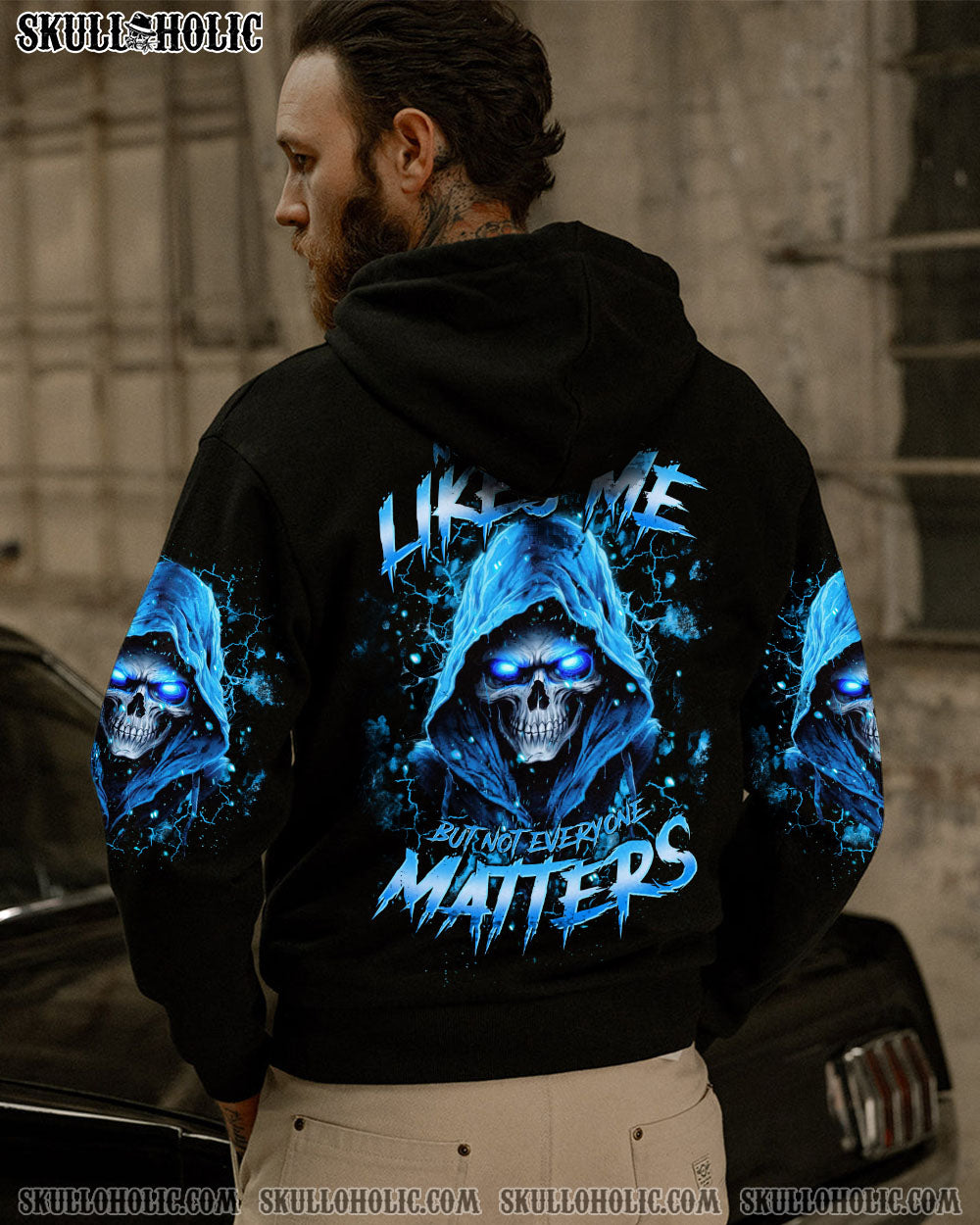 BLISSCORNERS NOT EVERYONE LIKES ME SKULL REAPER ALL OVER PRINT