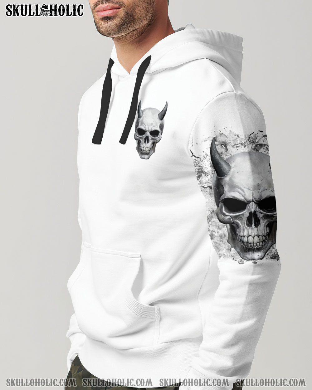 BLISSCORNERS I ASKED THE DEVIL SKULL DEMON ALL OVER PRINT
