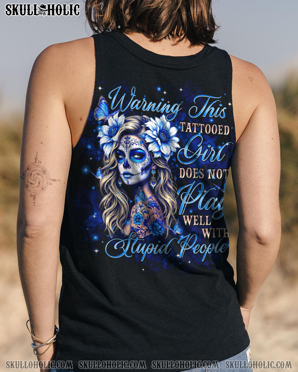 BLISSCORNERS WARNING THIS TATTOOED GIRL ALL OVER PRINT