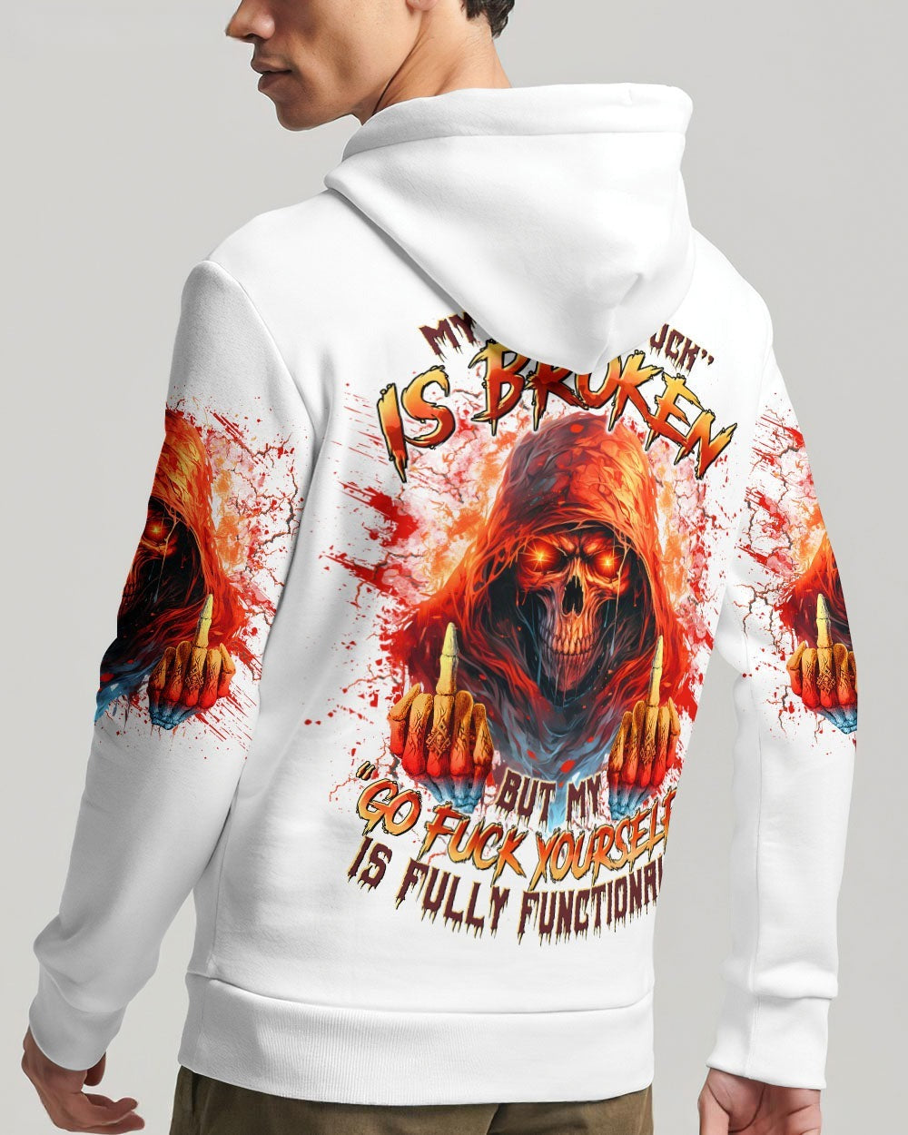 BLISSCORNERS MY GIVE A F IS BROKEN SKULL ALL OVER PRINT