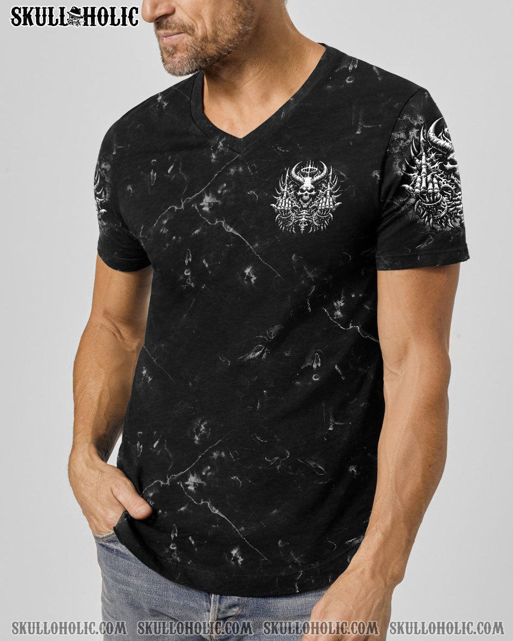 BLISSCORNERS ONE DAY I'M GONNA JUST SAY SKULL ALL OVER PRINT