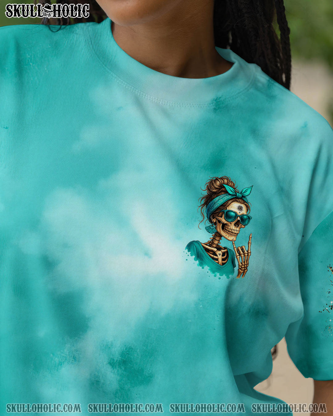 BLISSCORNERS YOU COULDN'T HANDLE ME MESSY BUN ALL OVER PRINT