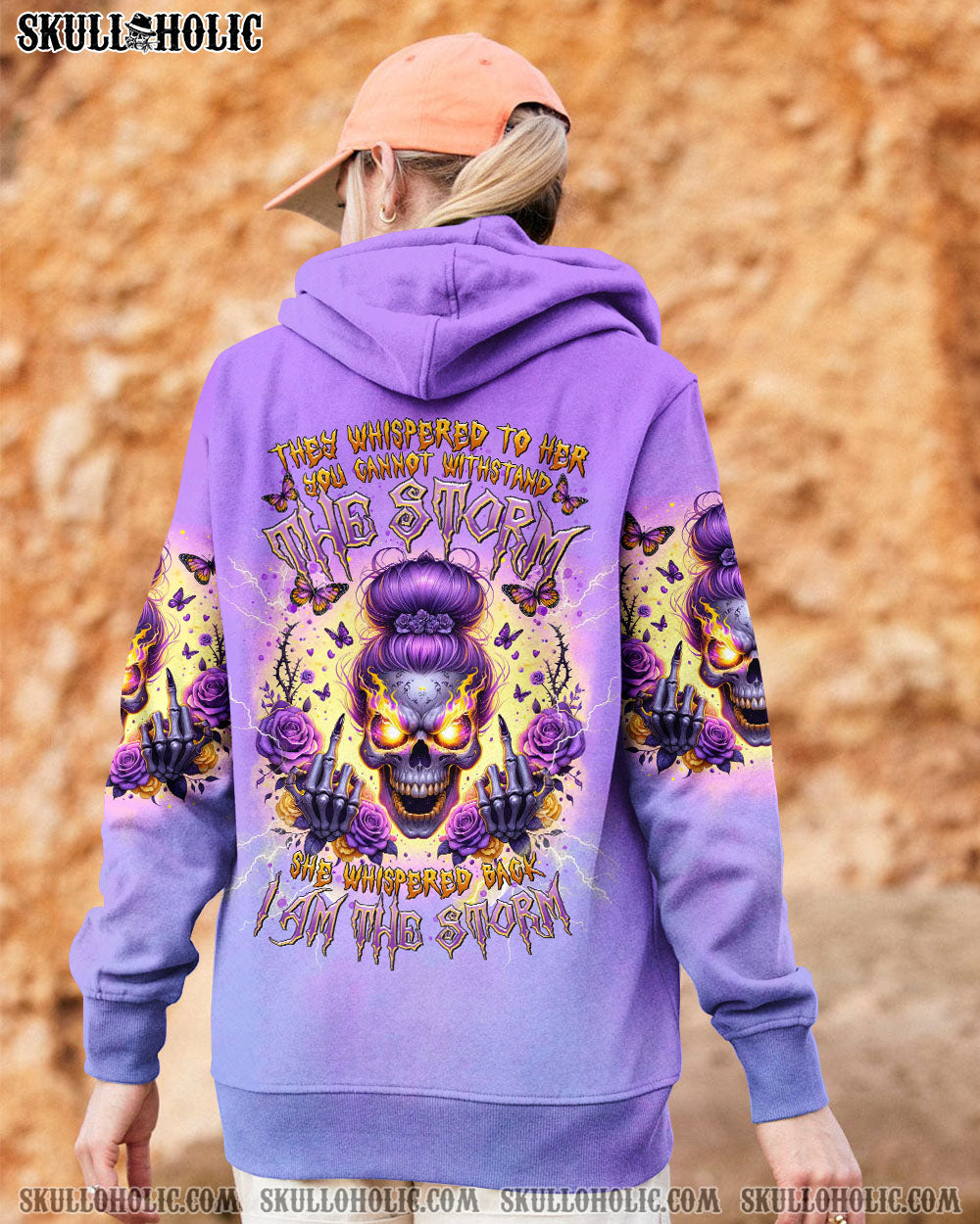 BLISSCORNERS NEXT TIME MY NAMES COMES OUT MESSY BUN SKULL ALL OVER PRINT