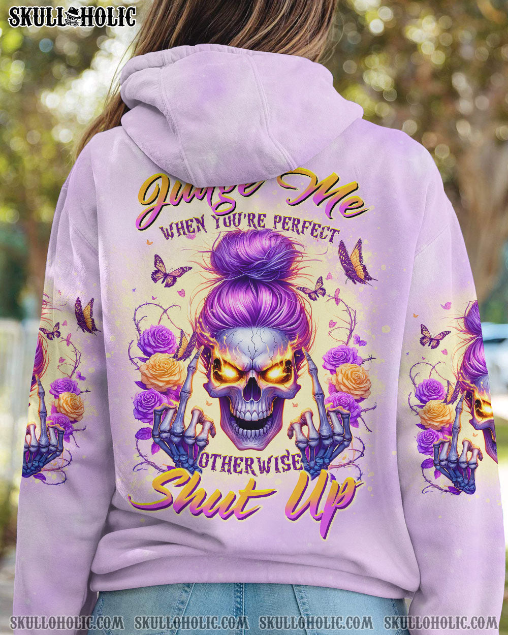 BLISSCORNERS I'M A B DON'T TRY ME MESSY BUN ALL OVER PRINT