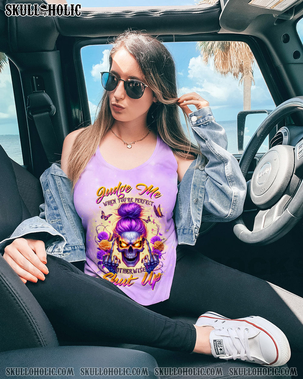 BLISSCORNERS I'M A B DON'T TRY ME MESSY BUN ALL OVER PRINT