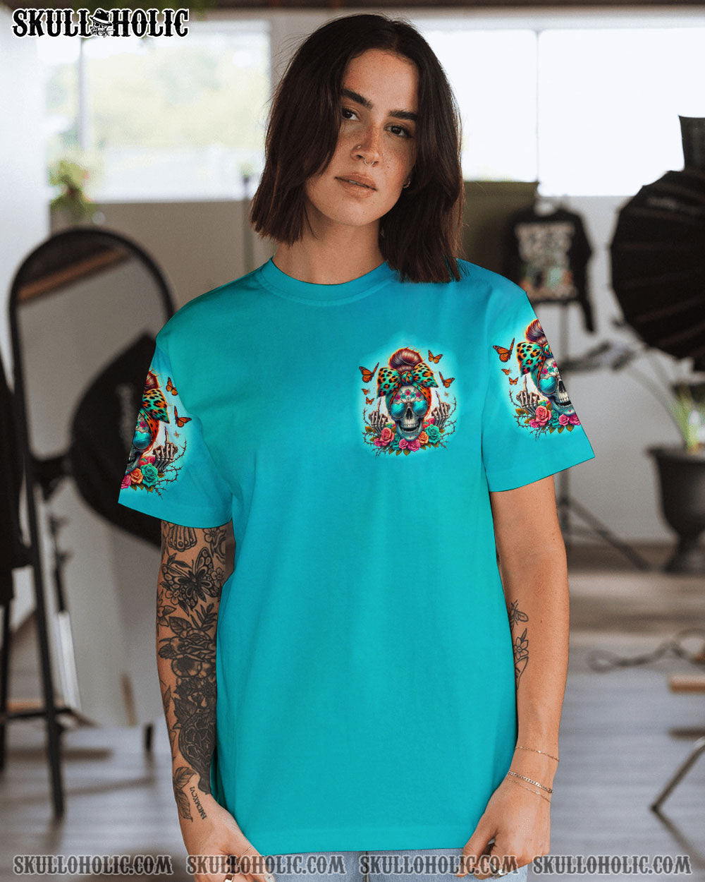 BLISSCORNERS MOTHERHOOD MESSY BUN ALL OVER PRINT