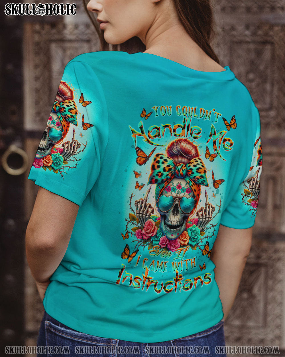 BLISSCORNERS MOTHERHOOD MESSY BUN ALL OVER PRINT