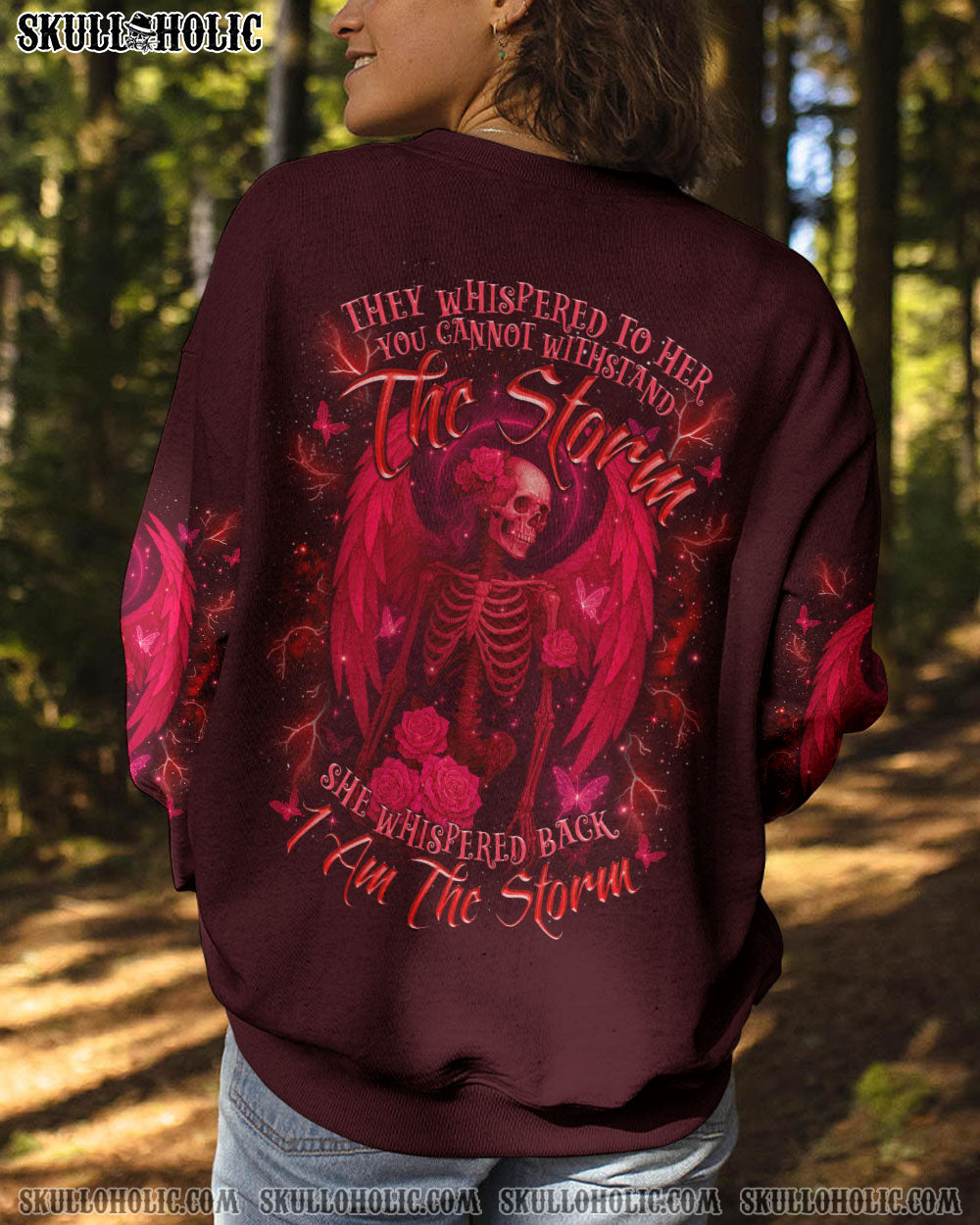 BLISSCORNERS I AM THE STORM SKELETON WINGS ALL OVER PRINT