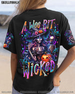 BLISSCORNERS A WEE BIT WICKED SKELETON LADY HALLOWEEN ALL OVER PRINT
