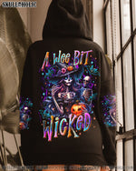 BLISSCORNERS A WEE BIT WICKED SKELETON LADY HALLOWEEN ALL OVER PRINT