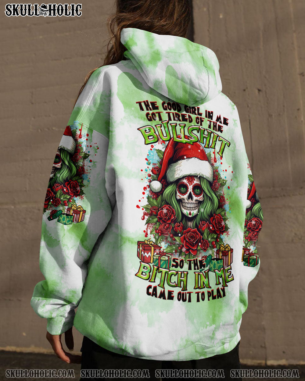 BLISSCORNERS THE GOOD GIRL IN ME CHRISTMAS ALL OVER PRINT