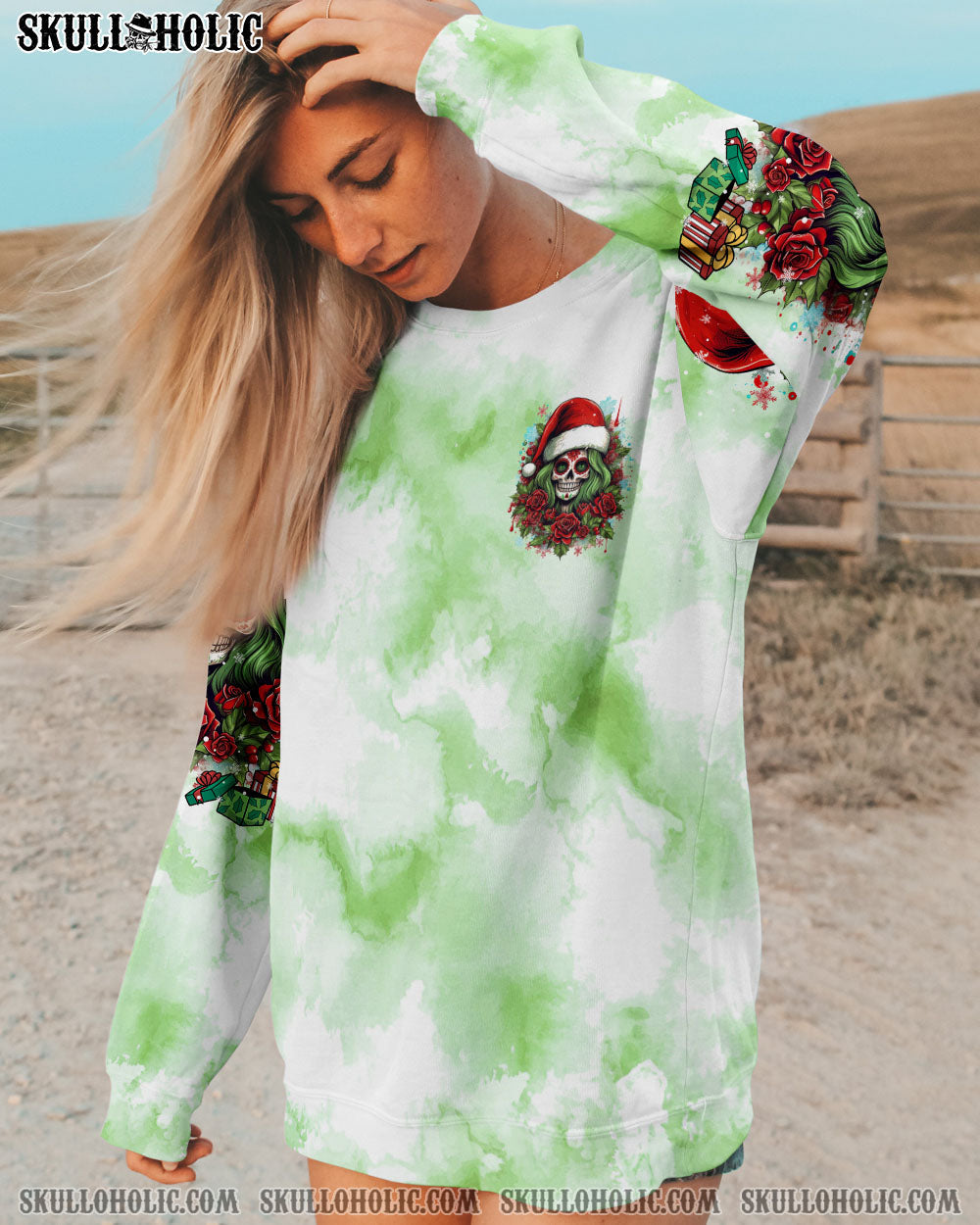 BLISSCORNERS THE GOOD GIRL IN ME CHRISTMAS ALL OVER PRINT
