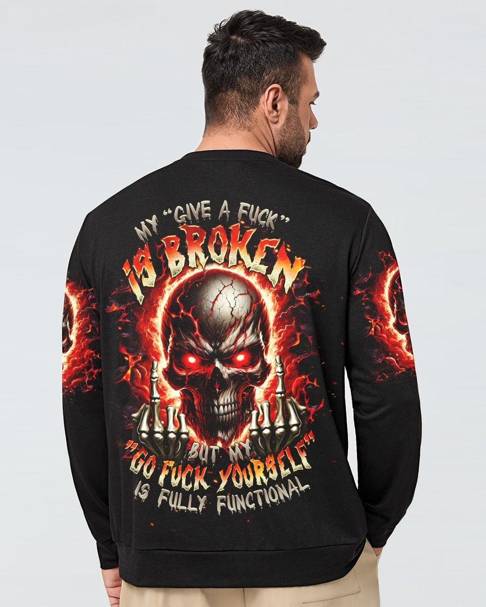 BLISSCORNERS MY GIVE A F IS BROKEN SKULL ALL OVER PRINT