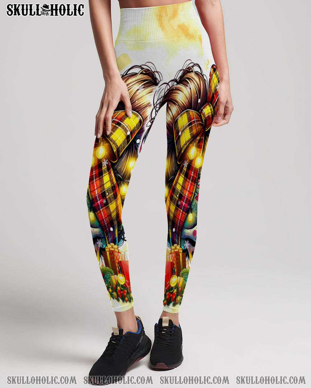 BLISSCORNERS SHE IS SUNSHINE MESSY BUN ALL OVER PRINT