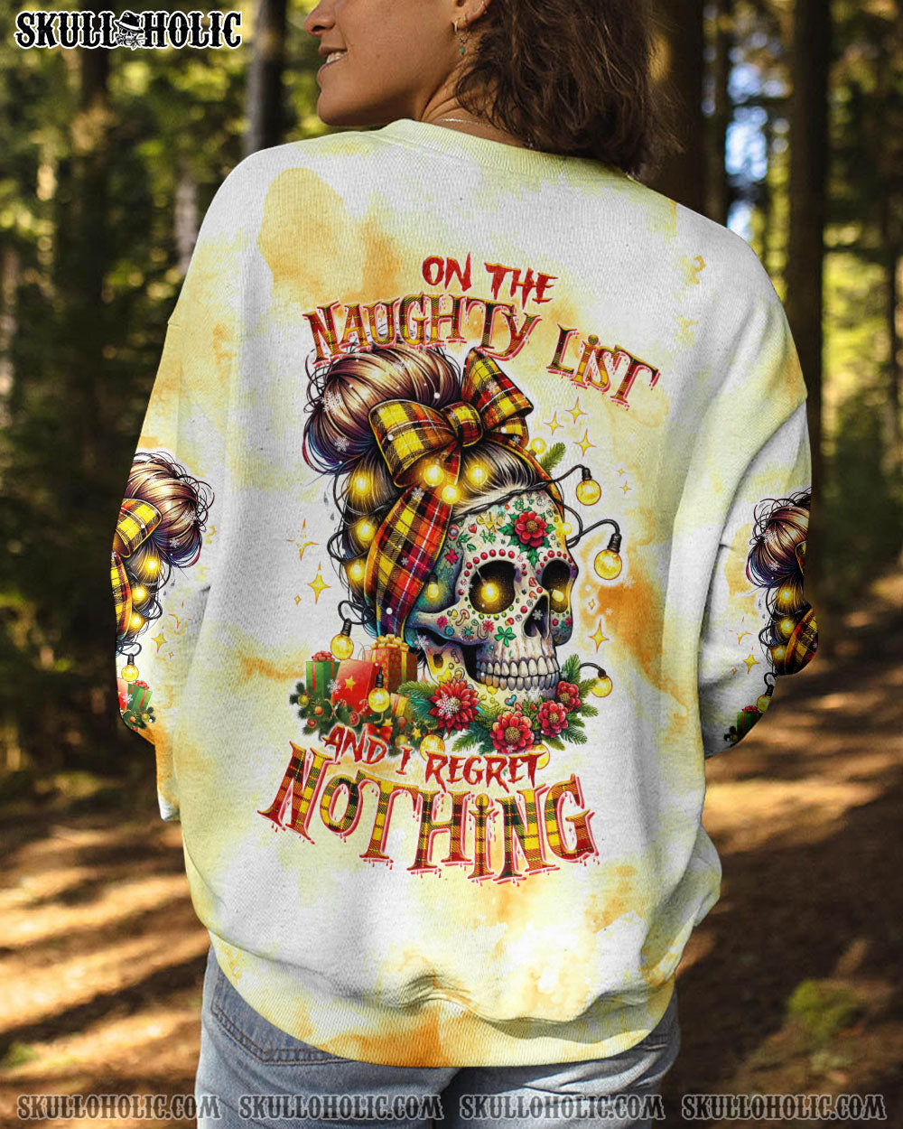 BLISSCORNERS SHE IS SUNSHINE MESSY BUN ALL OVER PRINT