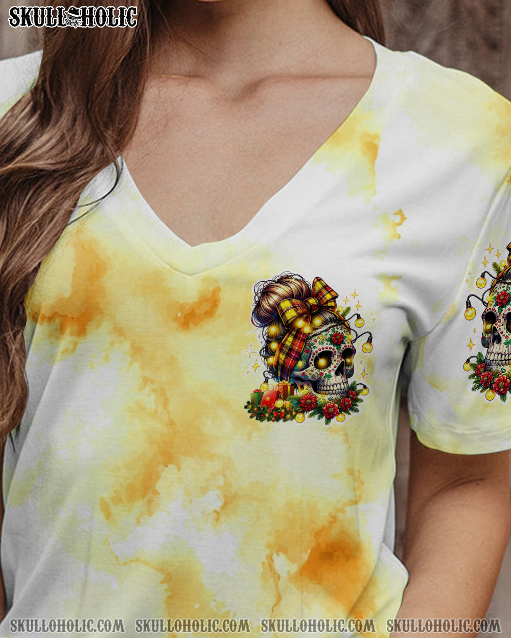 BLISSCORNERS SHE IS SUNSHINE MESSY BUN ALL OVER PRINT