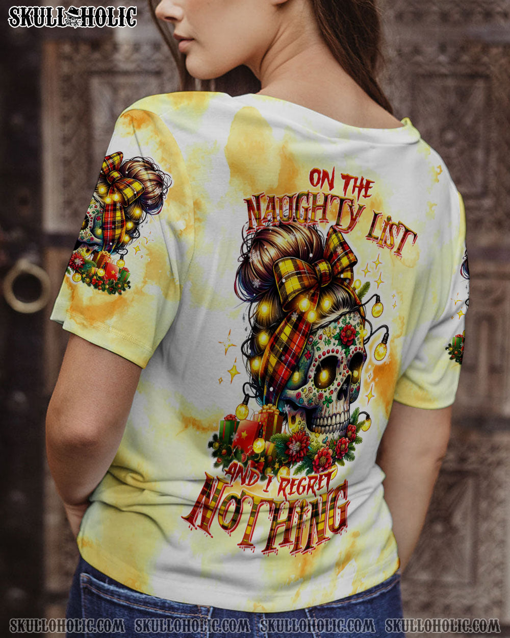 BLISSCORNERS SHE IS SUNSHINE MESSY BUN ALL OVER PRINT