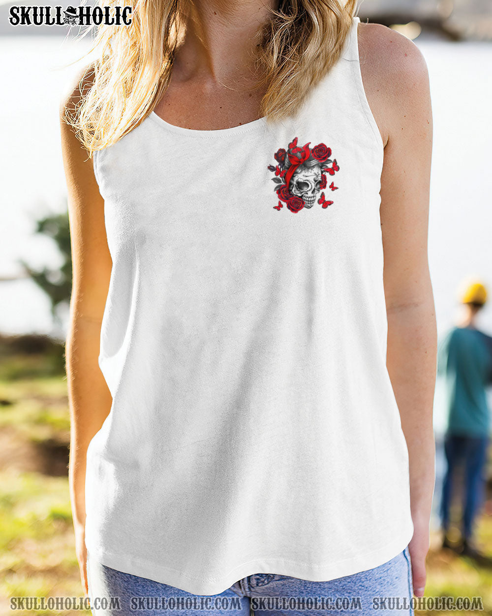 BLISSCORNERS BUT DID YOU DIE MESSY BUN SKULL ALL OVER PRINT