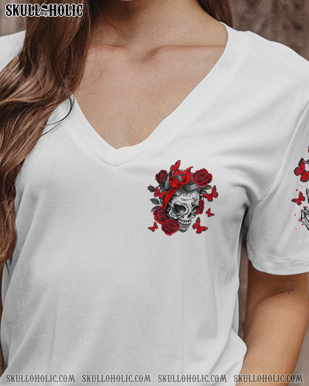 BLISSCORNERS BUT DID YOU DIE MESSY BUN SKULL ALL OVER PRINT
