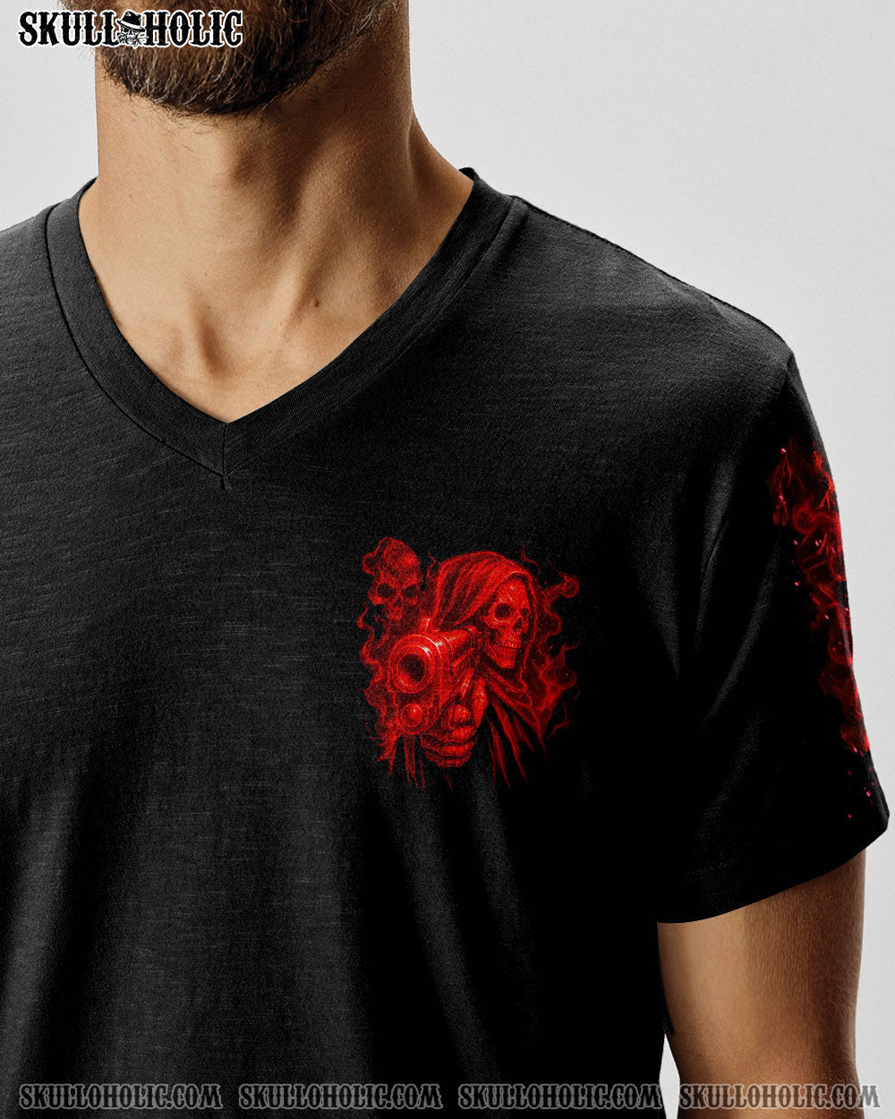 BLISSCORNERS IT'S NOT HOW CRAZY I AM REAPER SKULL ALL OVER PRINT