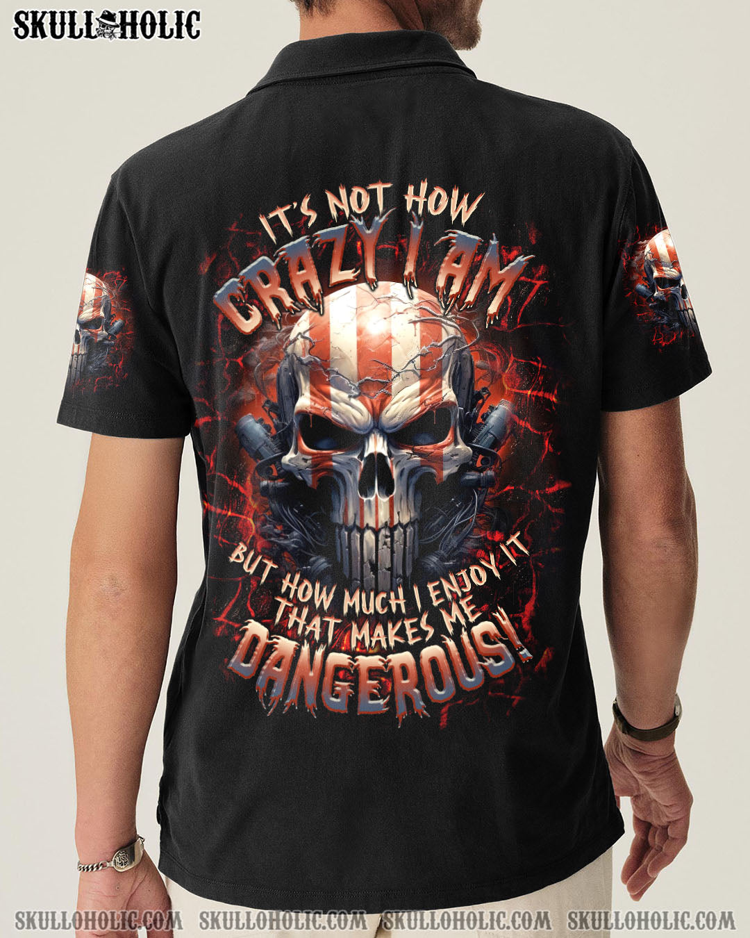 BLISSCORNERS IT'S NOT HOW CRAZY I AM SKULL ALL OVER PRINT