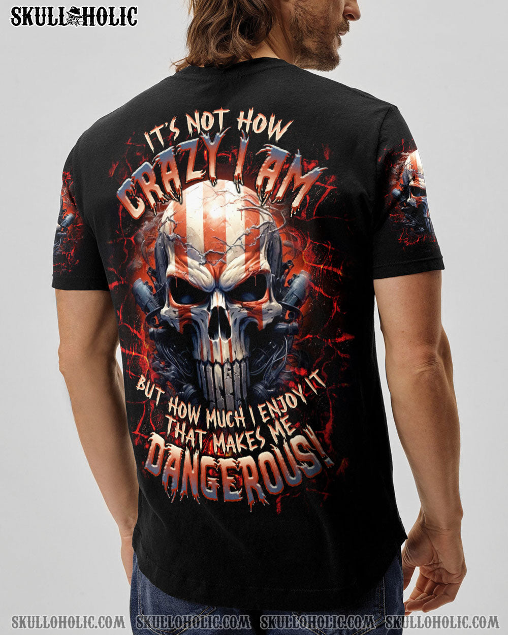 BLISSCORNERS IT'S NOT HOW CRAZY I AM SKULL ALL OVER PRINT