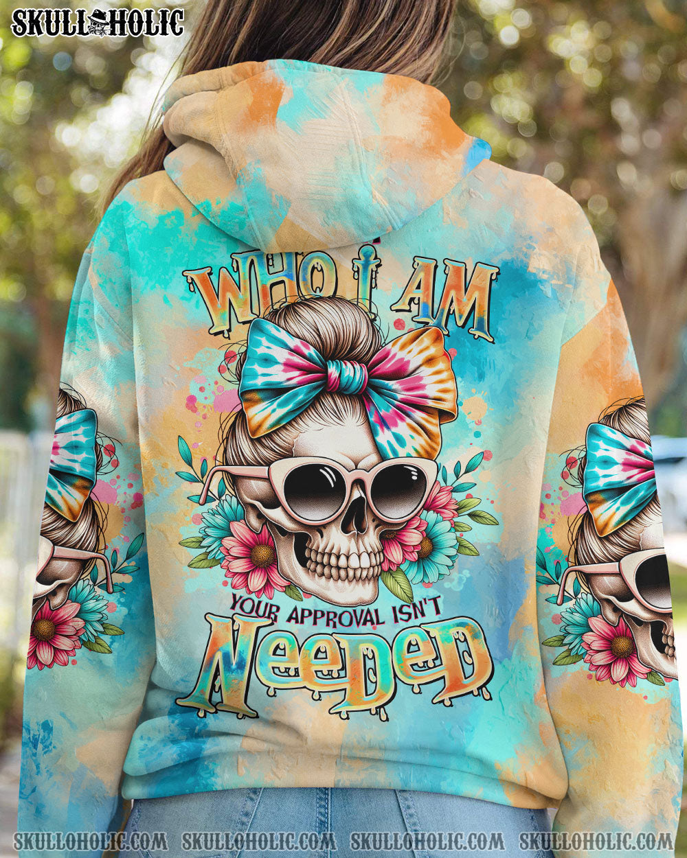 BLISSCORNERS THE GOOD GIRL IN ME MESSY BUN ALL OVER PRINT
