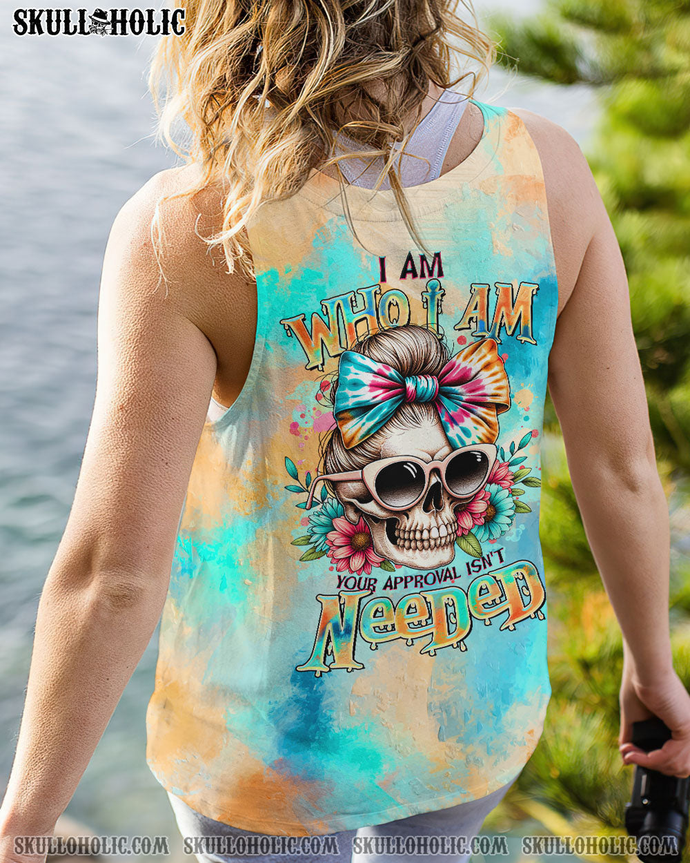 BLISSCORNERS THE GOOD GIRL IN ME MESSY BUN ALL OVER PRINT