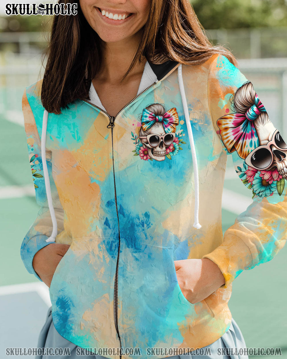 BLISSCORNERS THE GOOD GIRL IN ME MESSY BUN ALL OVER PRINT