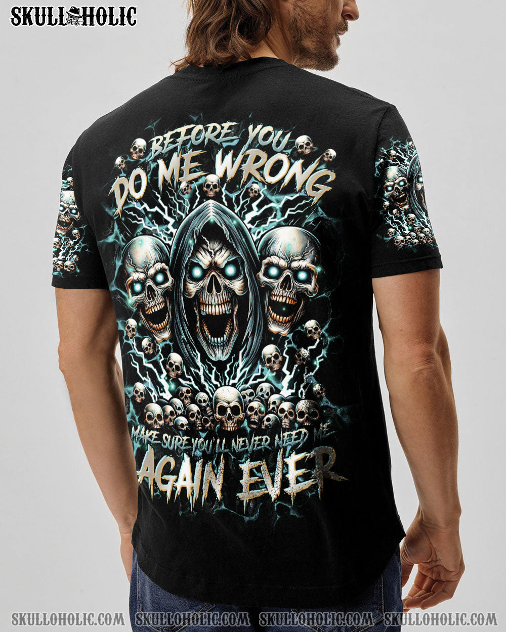 BLISSCORNERS BEFORE YOU DO ME WRONG SKULL ALL OVER PRINT