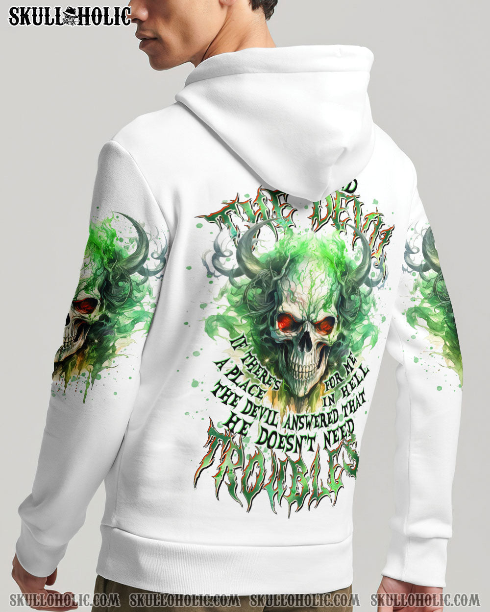 BLISSCORNERS I ASKED THE DEVIL SKULL DEMON ALL OVER PRINT