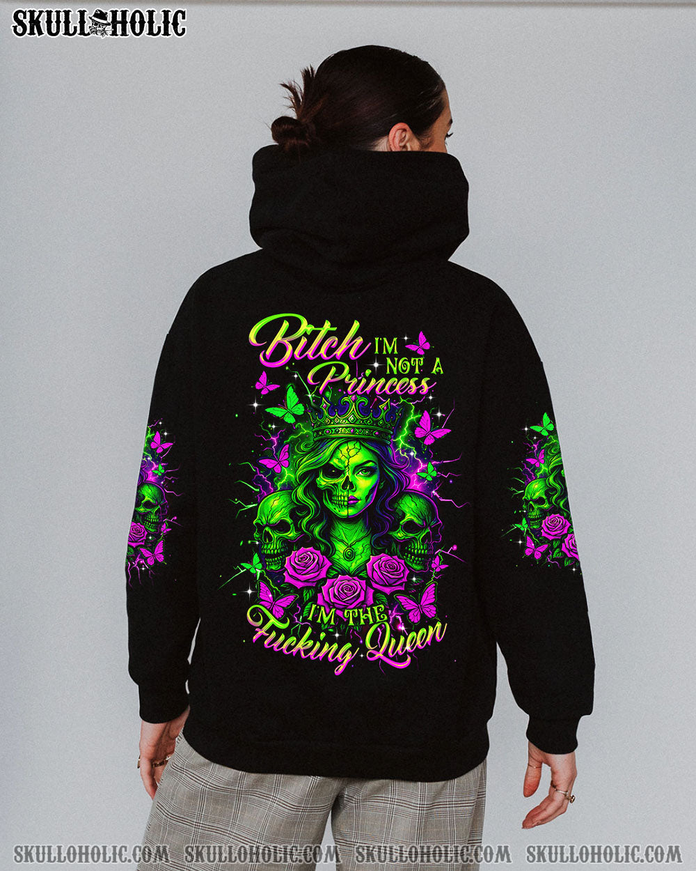 BLISSCORNERS I'M THE F QUEEN SKULL LADY ALL OVER PRINT