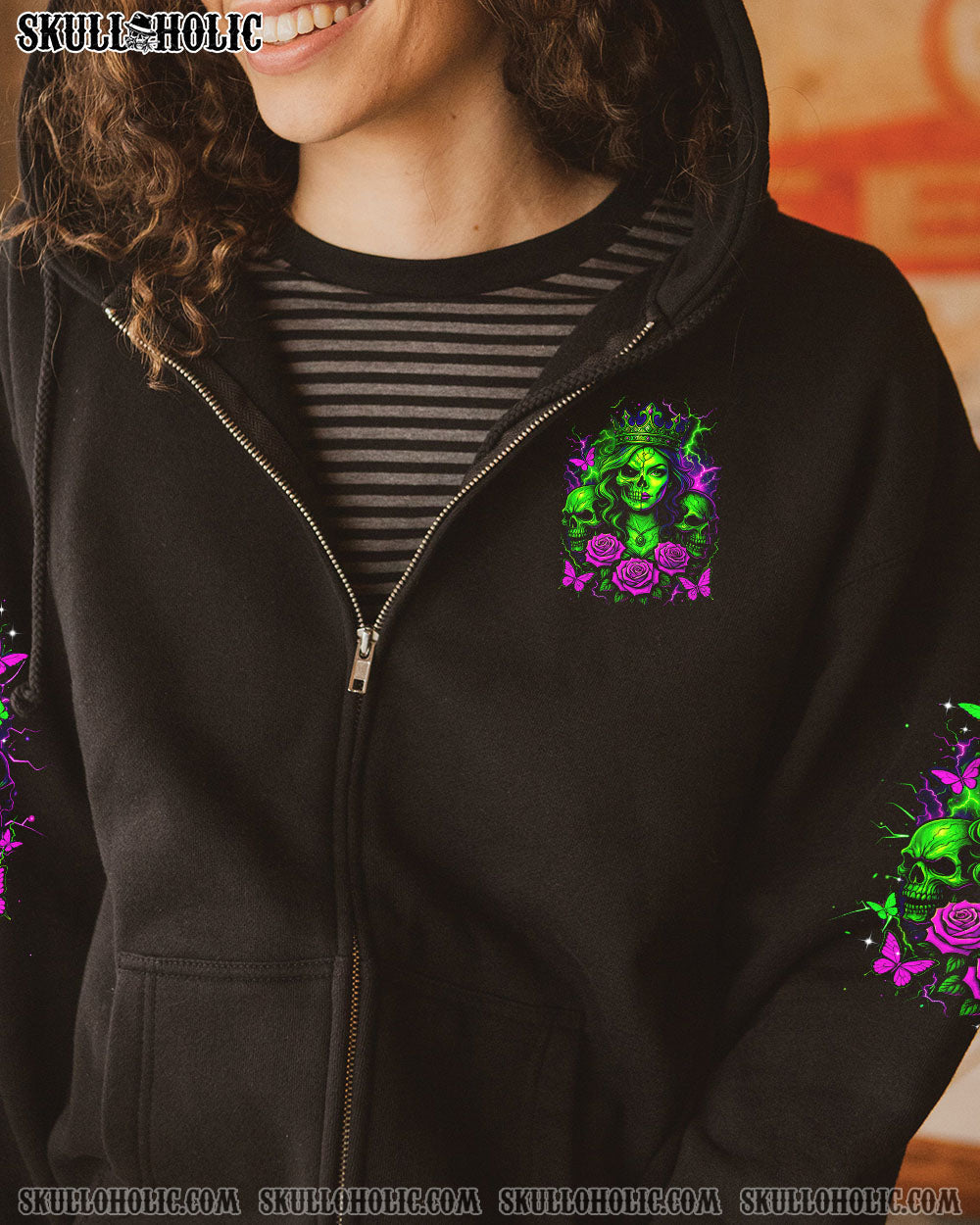 BLISSCORNERS I'M THE F QUEEN SKULL LADY ALL OVER PRINT