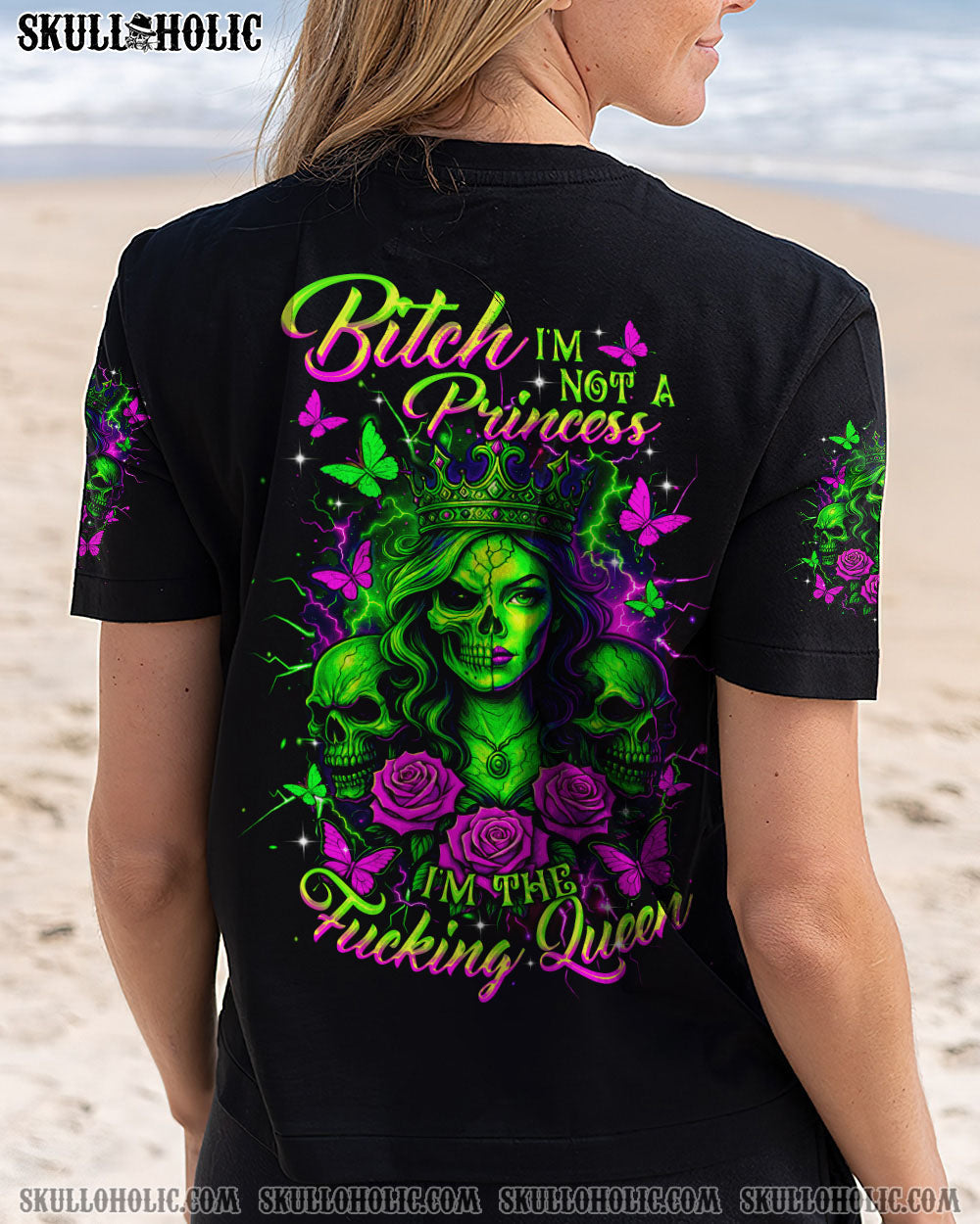 BLISSCORNERS I'M THE F QUEEN SKULL LADY ALL OVER PRINT