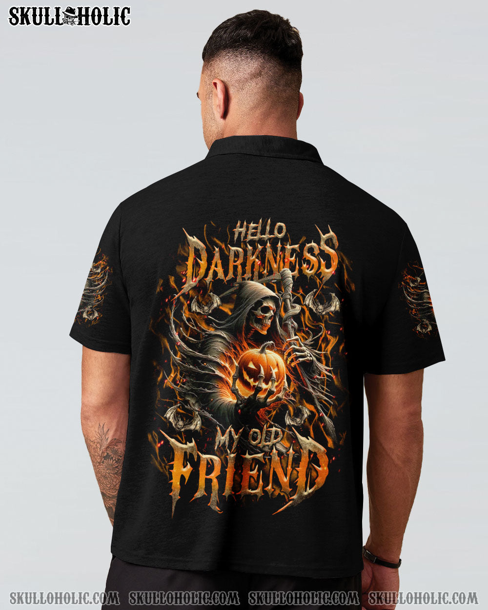 BLISSCORNERS HELLO DARKNESS MY OLD FRIEND HALLOWEEN ALL OVER PRINT