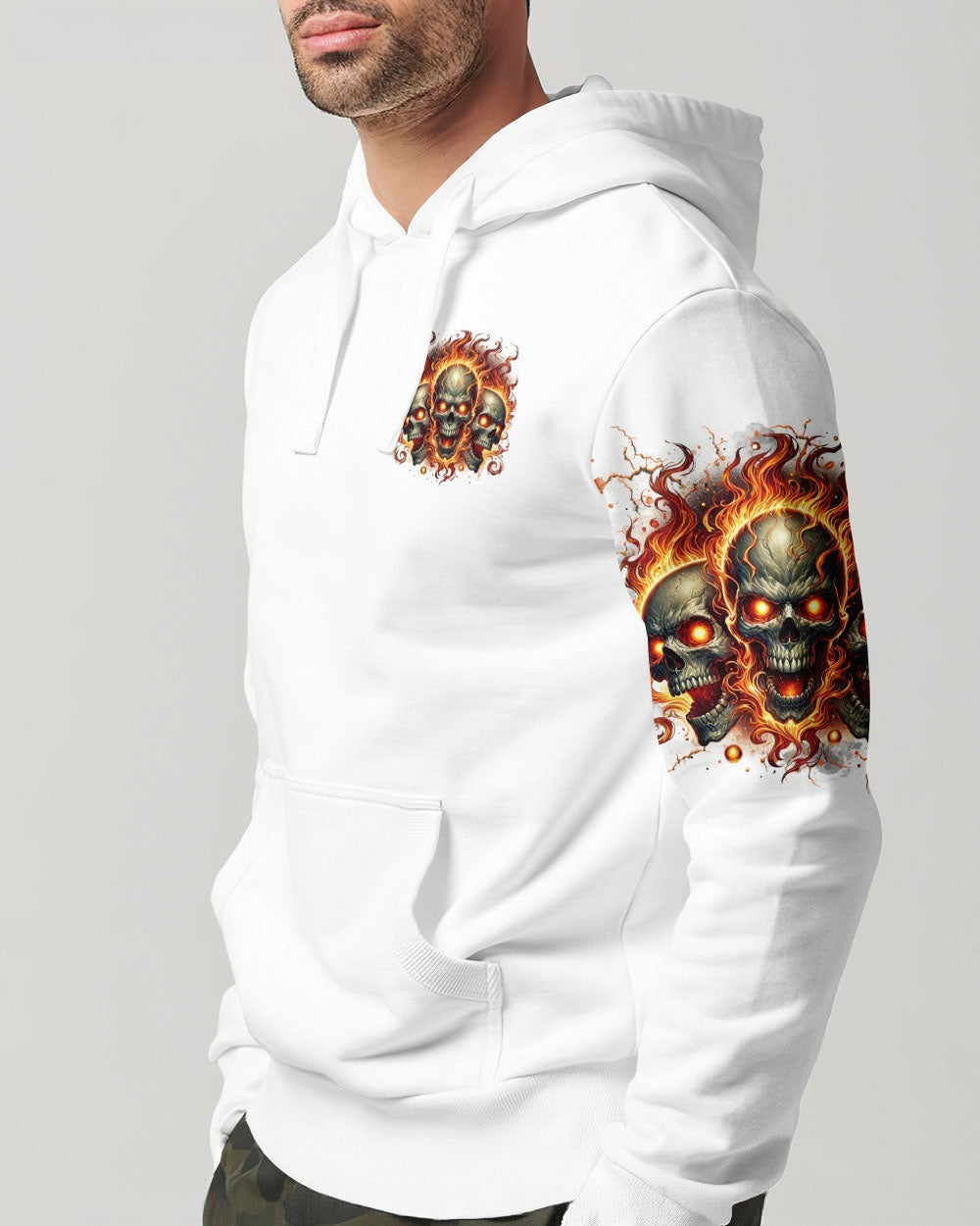 BLISSCORNERS I HAVE 3 SIDES 3 SKULLS REAPER ALL OVER PRINT