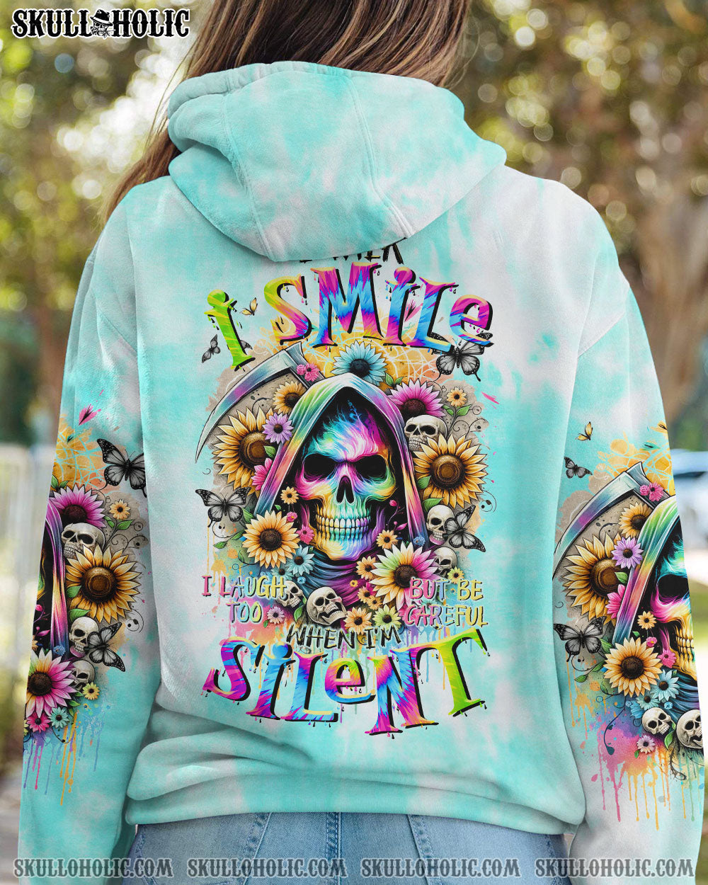 BLISSCORNERS BE CAREFUL WHEN I'M SILENT REAPER ALL OVER PRINT